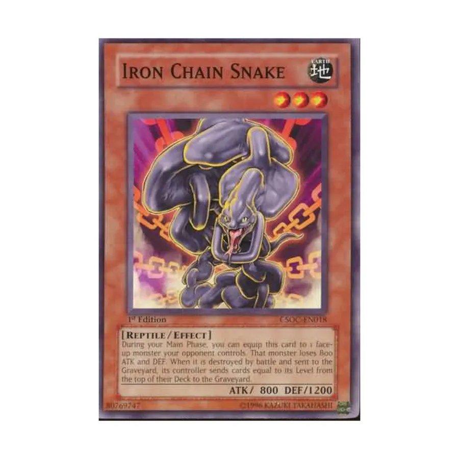 

CCG Железная цепная змея (Обычная), Yu-Gi-Oh - Crossroads of Chaos - Singles