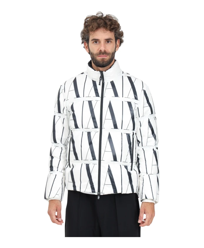

Куртка пуховик с логотипом Armani Exchange, белый