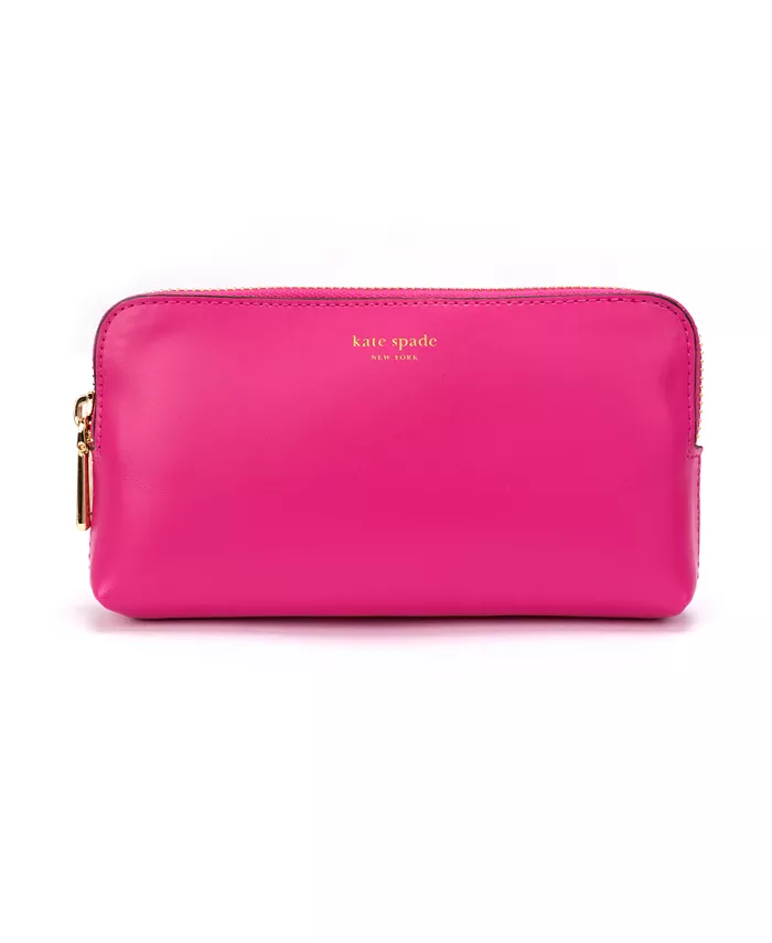 

Женская поясная сумка с молнией и тисненым логотипом kate spade new york, розовый