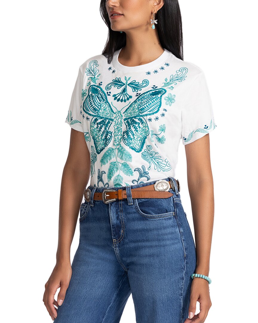 

Джонни Вас Укороченная футболка Johnny Was, белый