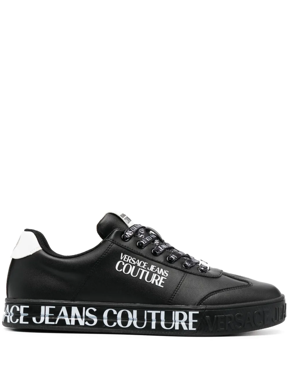 

Кроссовки с логотипом Versace Jeans Couture, черный