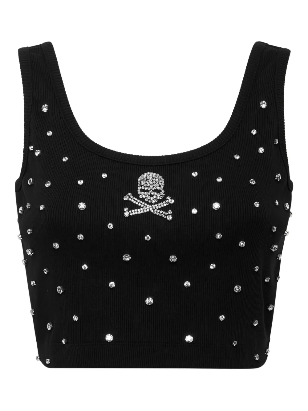 

Топ со стразами Philipp Plein, черный