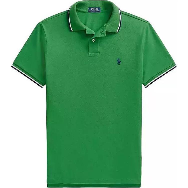 Зеленая поло Polo Ralph Lauren Мужская — фото 2