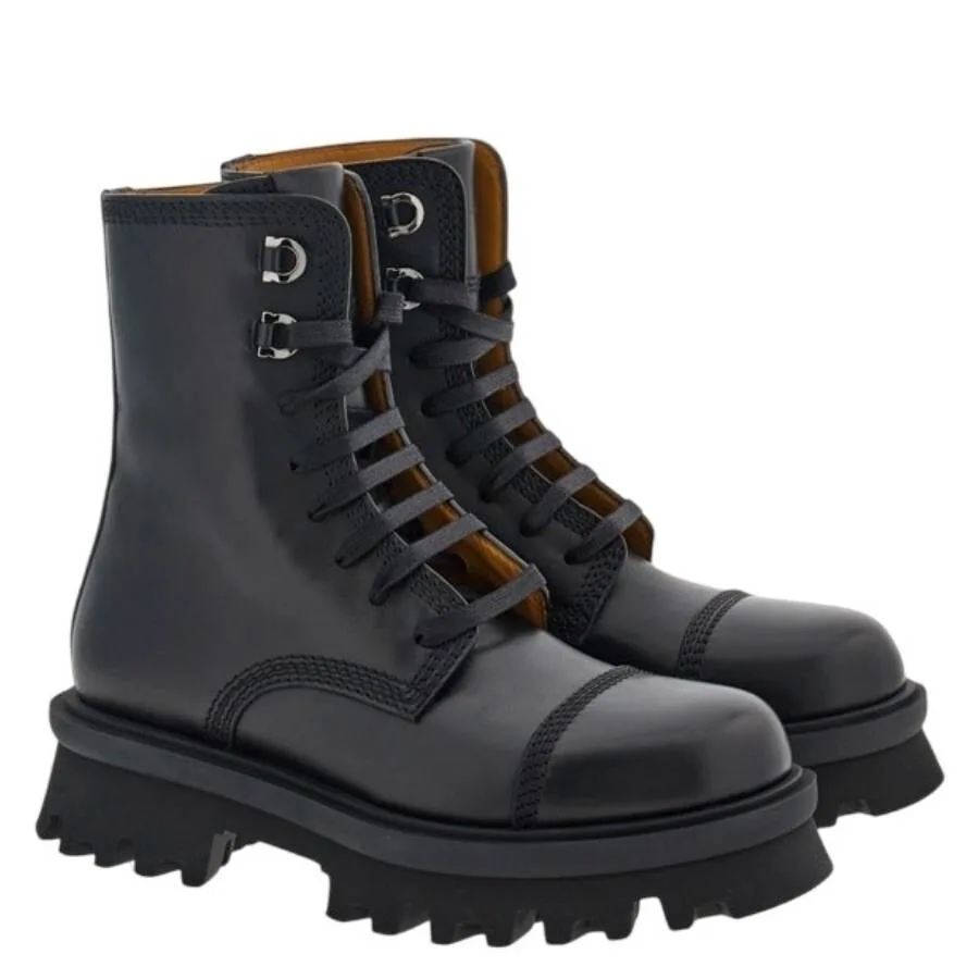 Ботинки Ferragamo Faraway Chunky Combat, черный — фото 2