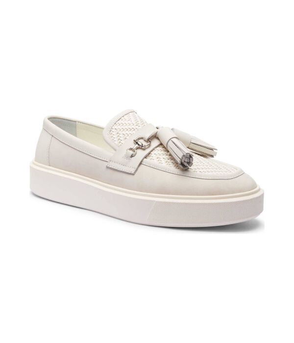 

Кожаные мокасины milbank Kurt Geiger, экрю