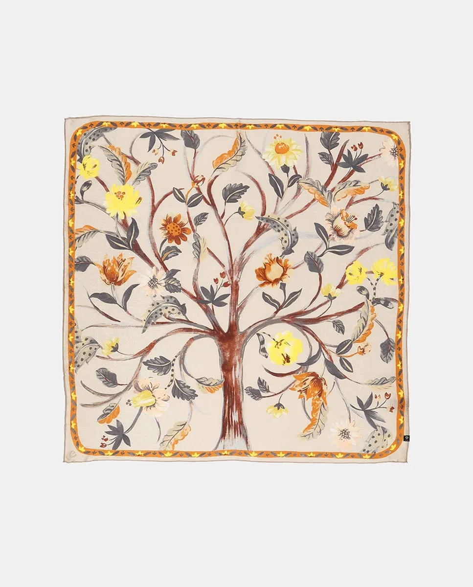 

Шелковый платок V.Fraas, бежевый