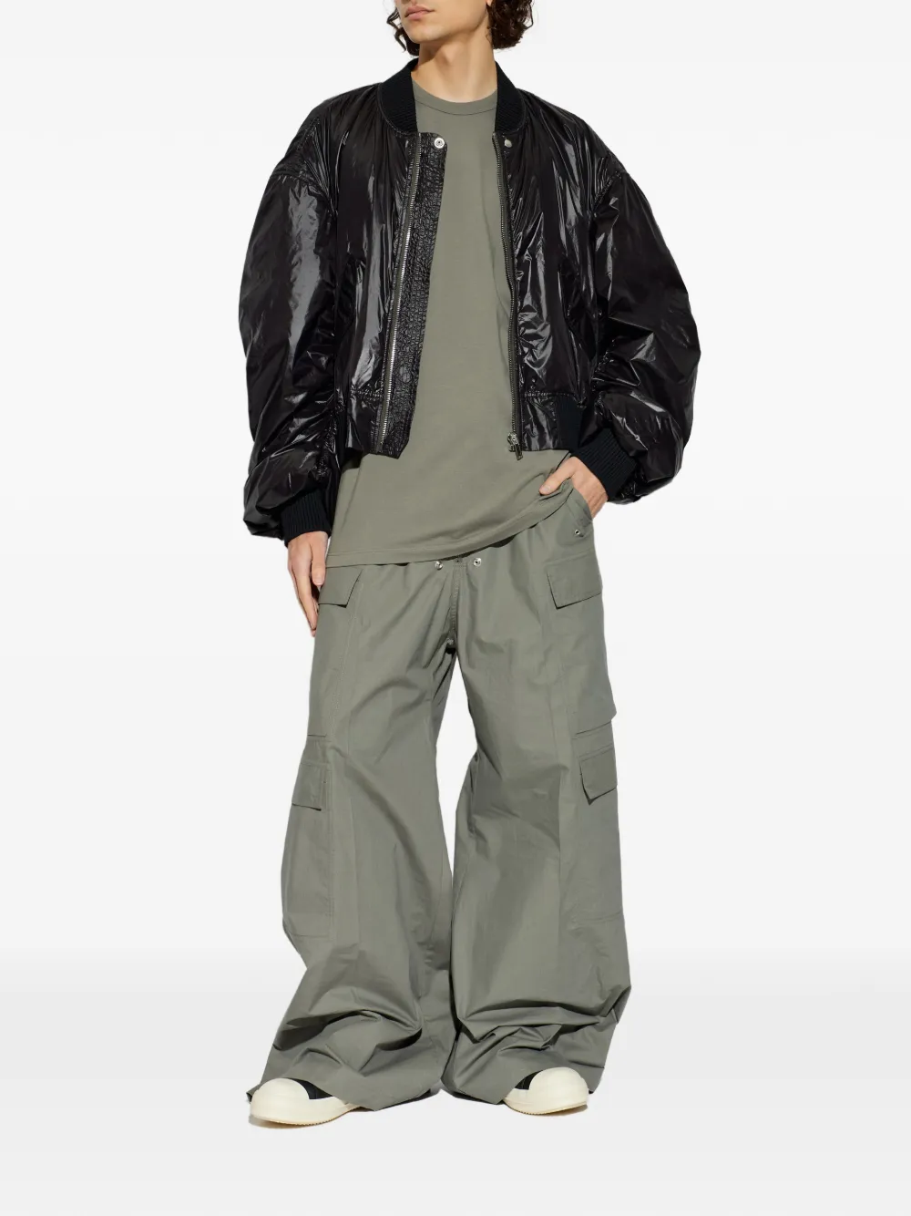 Футболка с круглым вырезом Rick Owens, серый — фото 2