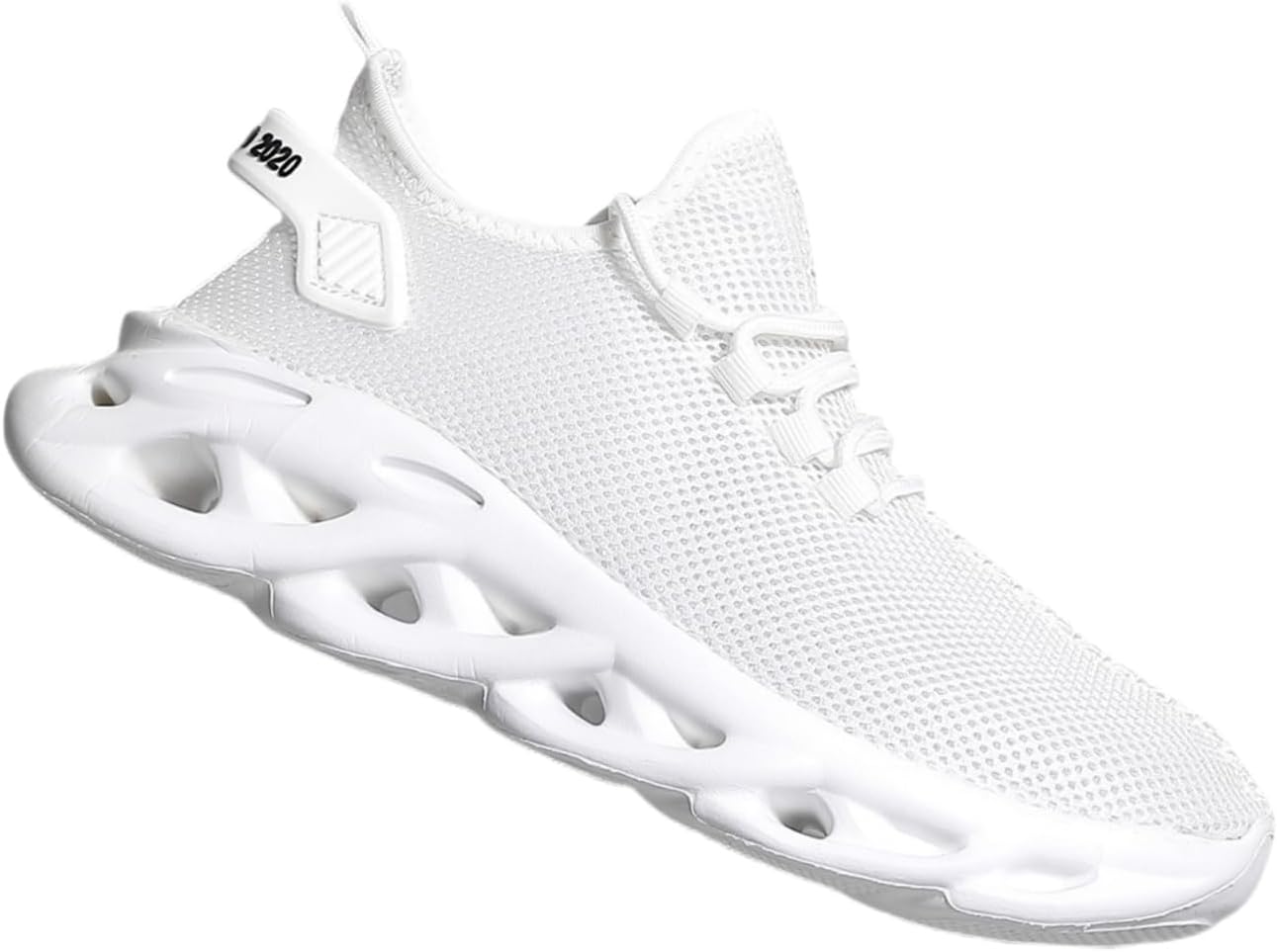 

Кроссовки FmShi для бега, слипоны с шнурками - спортивная обувь, устойчивая к запаху, легкая и дышащая, белый