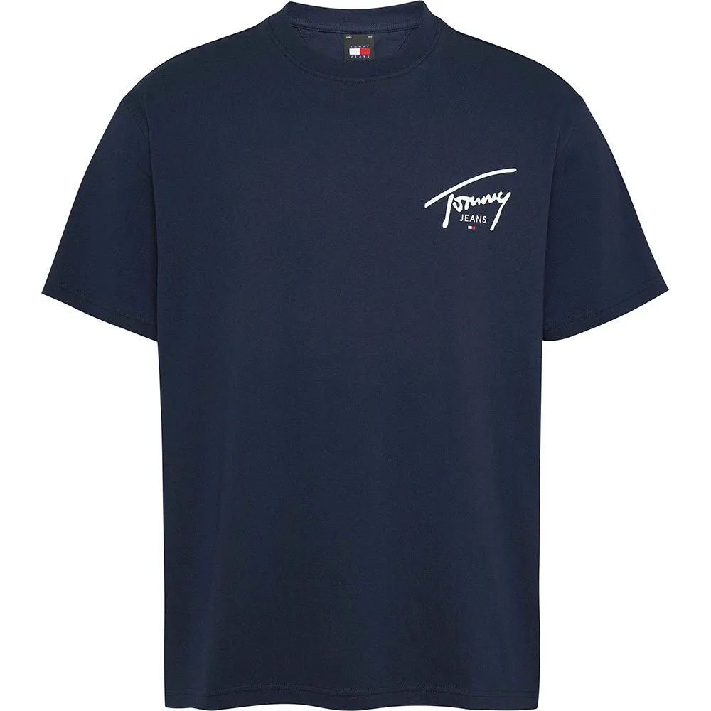 

Футболка Tommy Jeans Signature Print, синий
