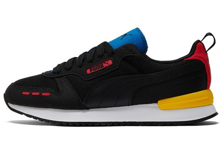 Кроссовки Puma R78 Lifestyle Unisex, черный/желтый/красный/синий