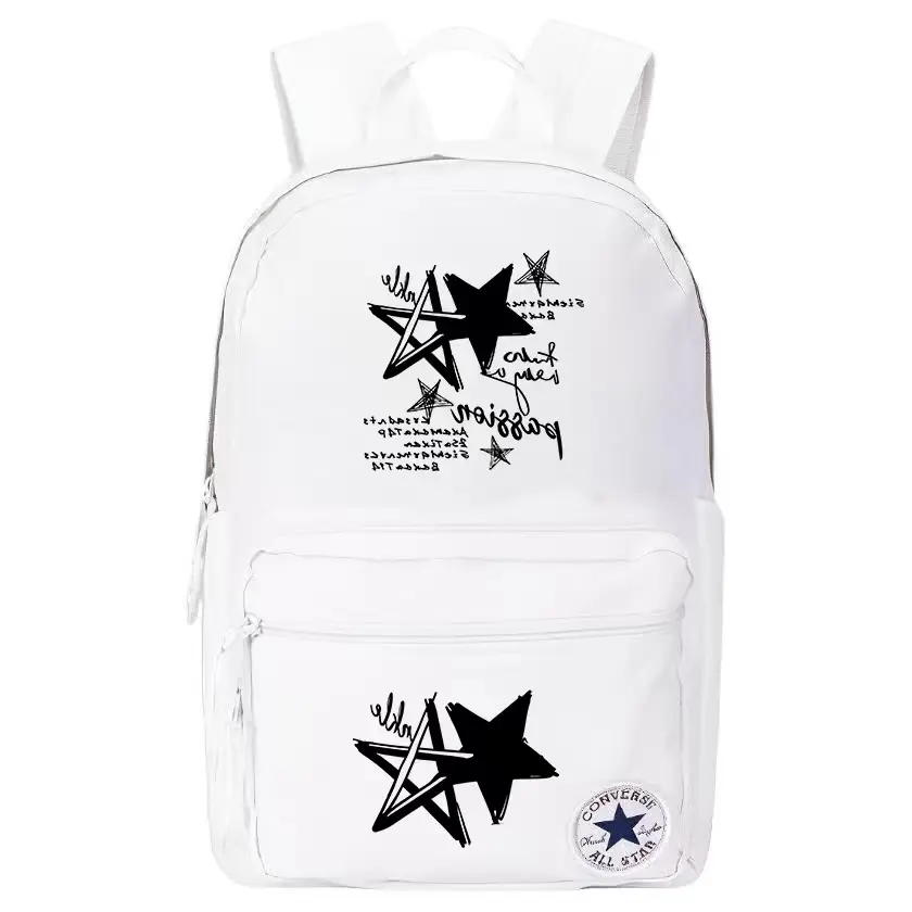 

Converse Полиэстеровый рюкзак обычный унисекс белый, Five-Pointed Star