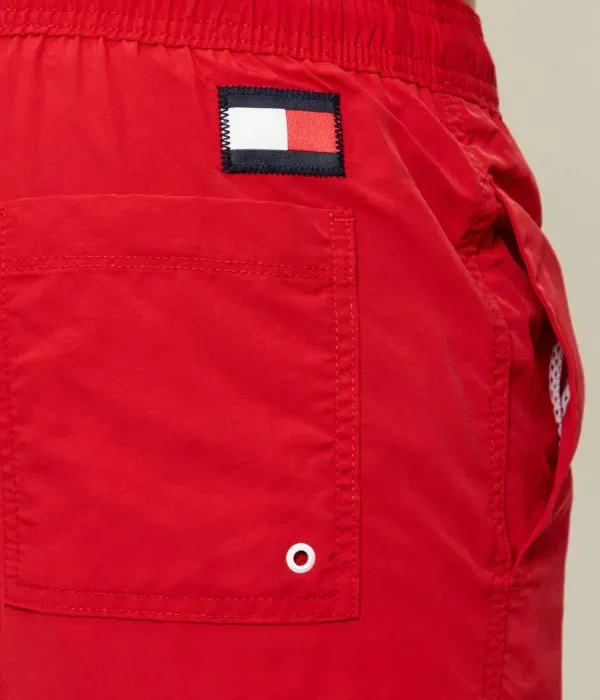 Пляжные шорты slim fit Tommy Hilfiger, красный — фото 4
