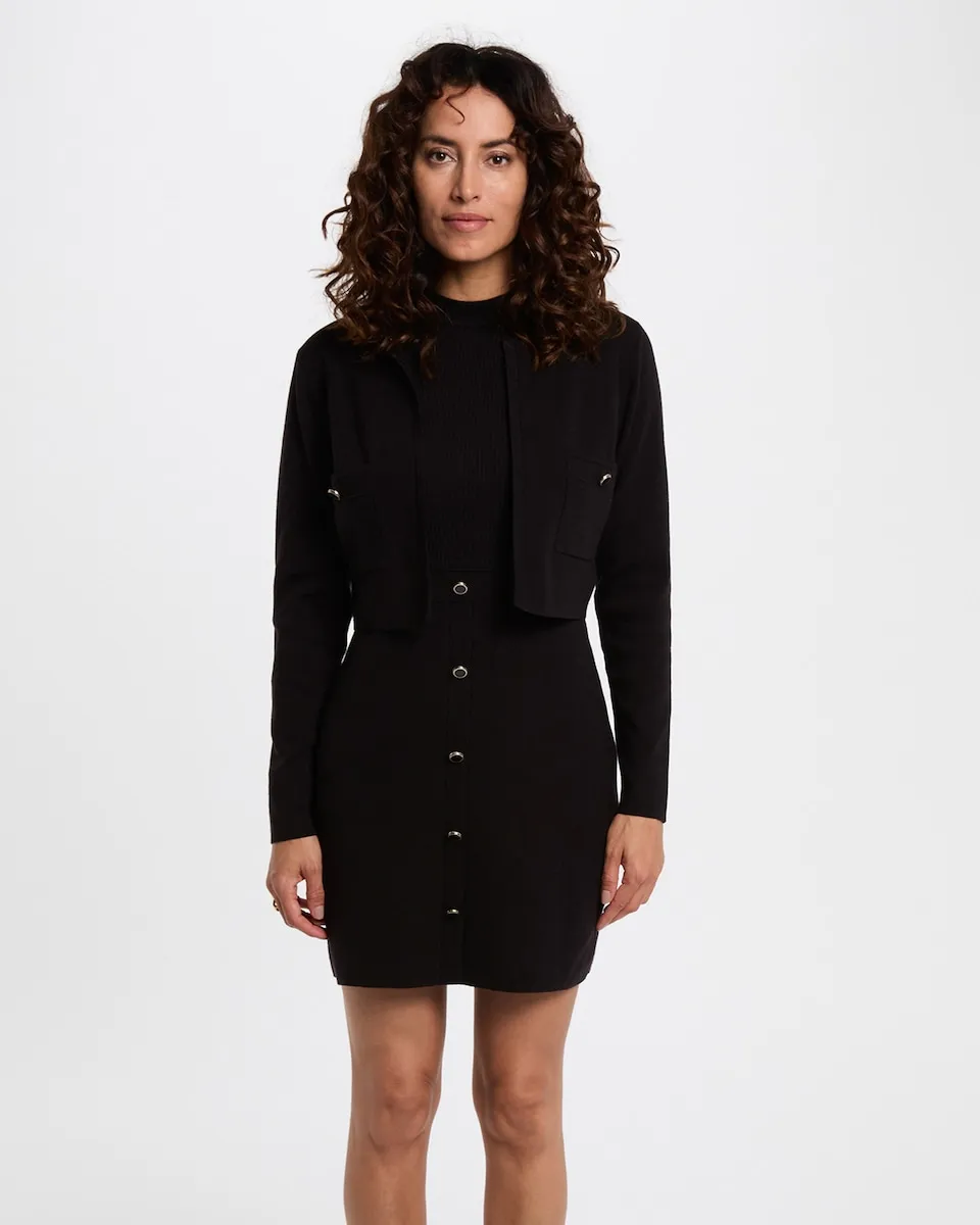 

Короткое платье эффект 2 в 1 Morgan, черный