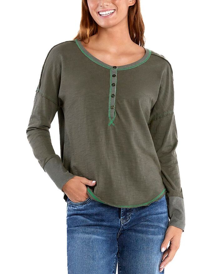 

Топ Billy T Parker Henley, зеленый