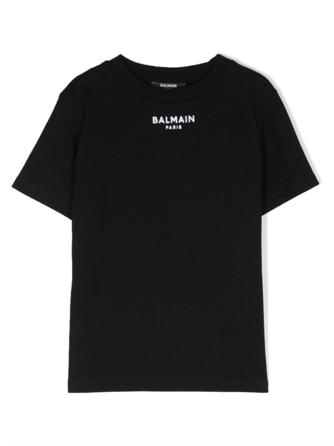 

Balmain Kids футболка с вышитым логотипом, черный