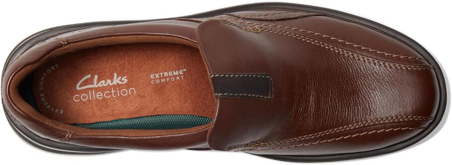 Лоферы из натуральной кожи Clarks, коричневый — фото 2