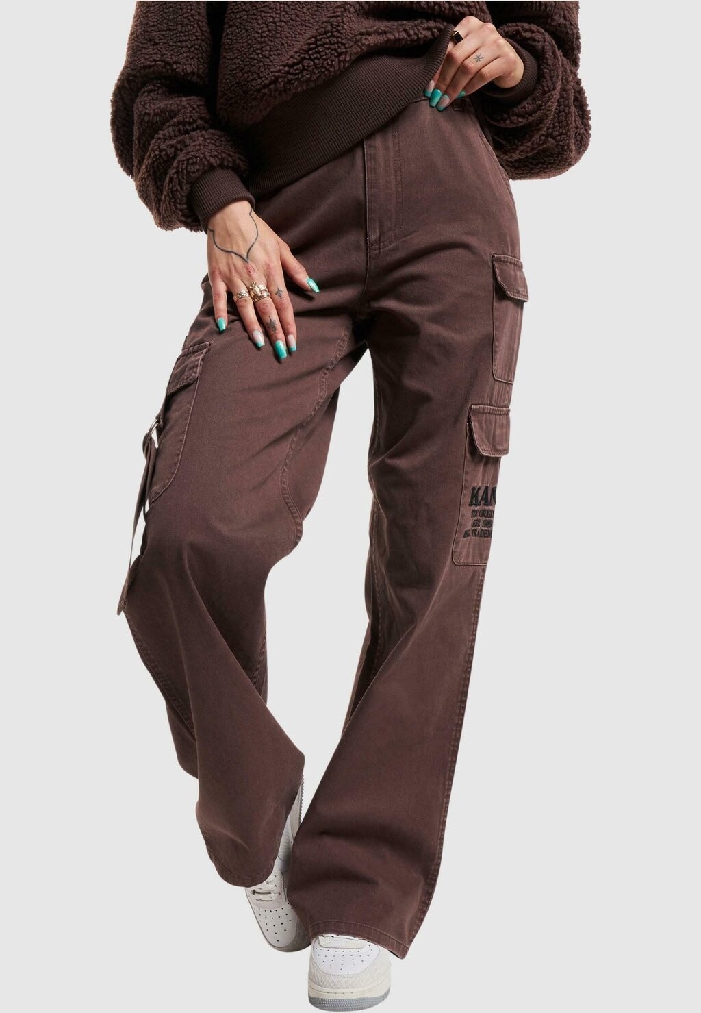 

Брюки карго RETRO WASHED Karl Kani, цвет brown