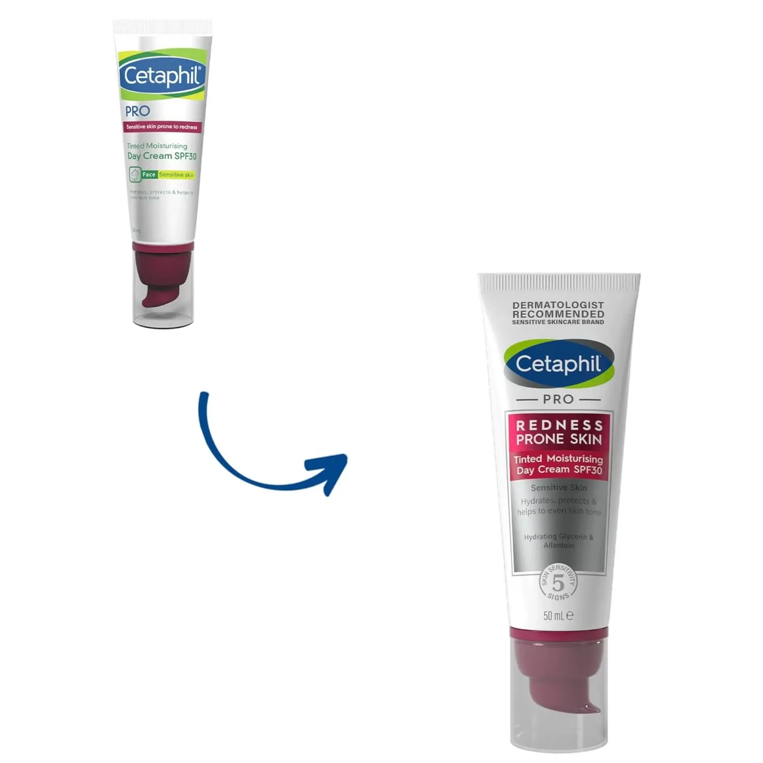 Маска для лица Cetaphil — PRO Увлажняющий тонирующий дневной SPF, 50 мл — фото 2