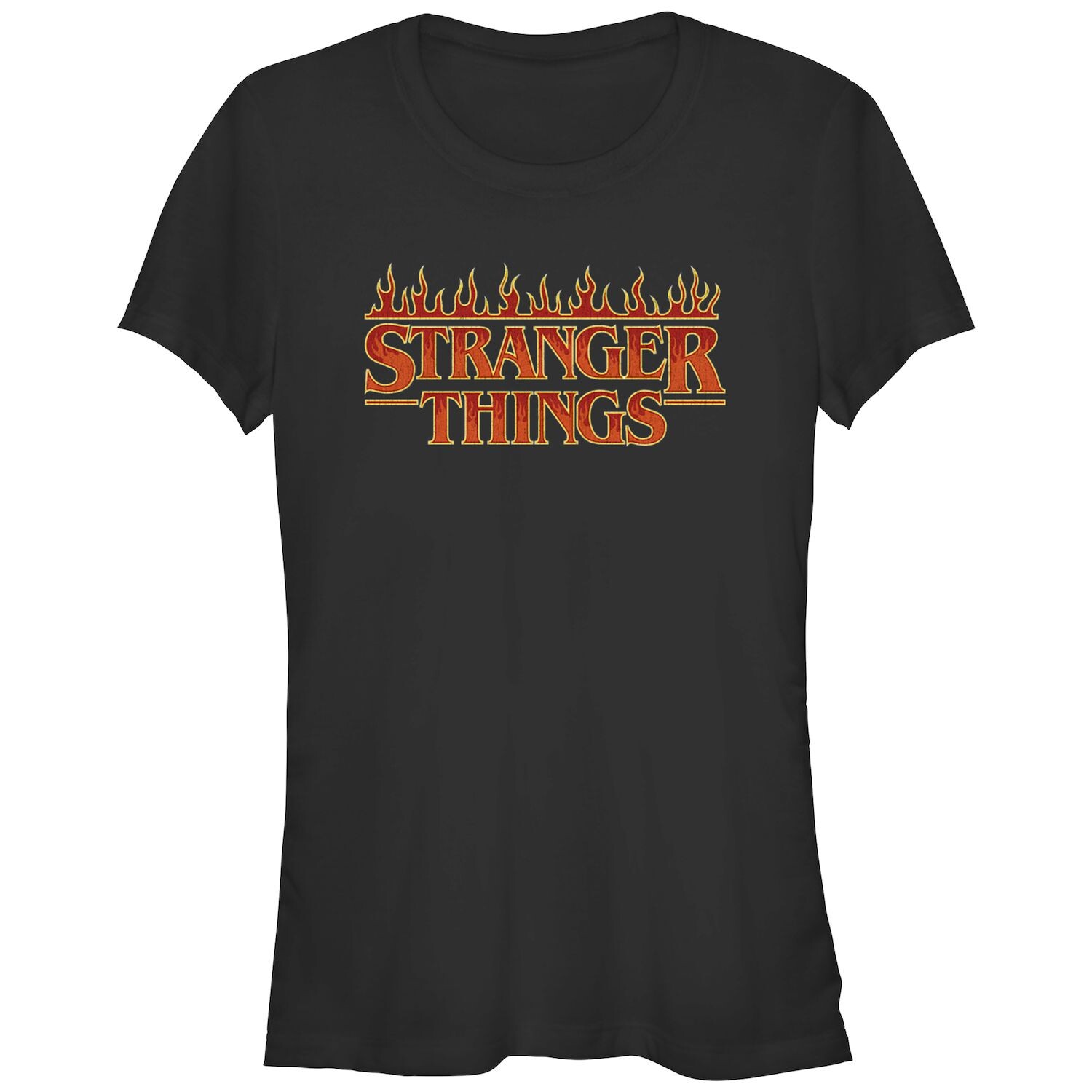 

Футболка с приталенным графическим логотипом и логотипом Fire Stranger Things для юниоров Licensed Character