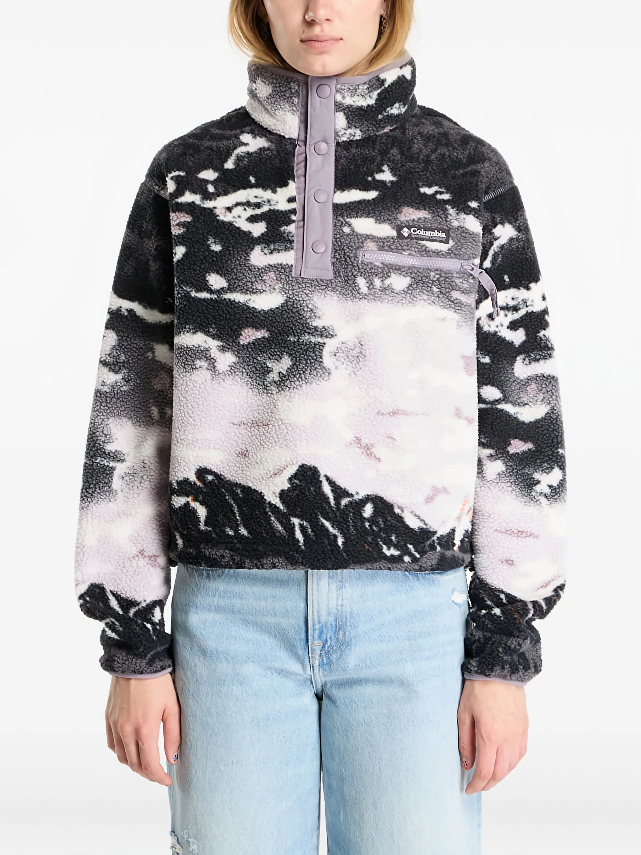 

Укороченный свитер Helvetia II с принтом Columbia, черный