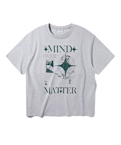 

Футболка с коротким рукавом, принт Verdnt, серая