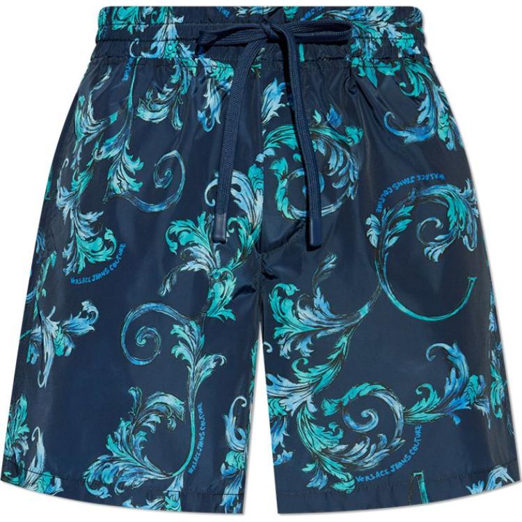 

Шорты для плавания с принтом barocco VERSACE JEANS COUTURE, темно-синий