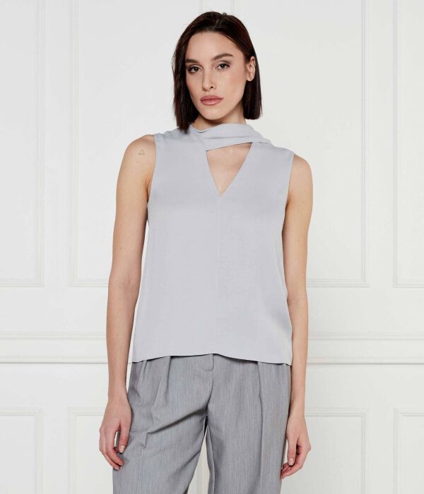 

Блуза Patrizia Pepe Regular Fit, серый