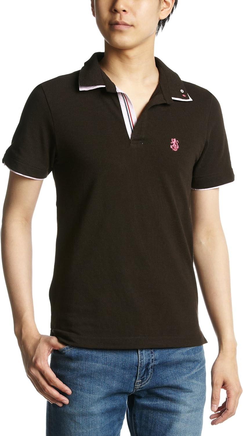 

Поло PINC PONC Skipper с двухсекционной полосой на воротнике Pincponc, коричневый