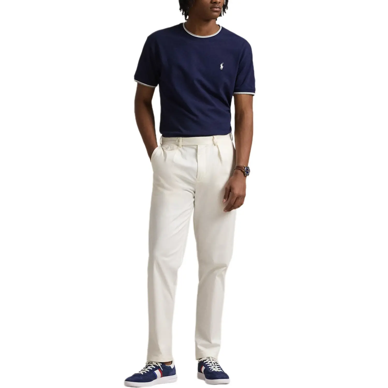 Футболка из стрейч-хлопка Polo Ralph Lauren, синий — фото 4