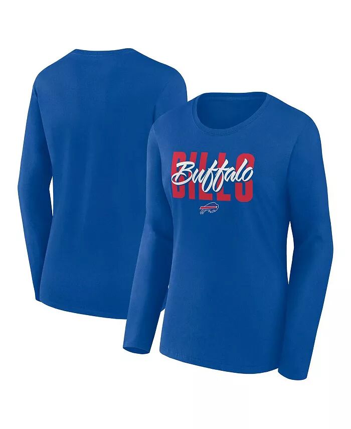 

Женская футболка с длинным рукавом Royal Buffalo Bills Grip Logo Athletic