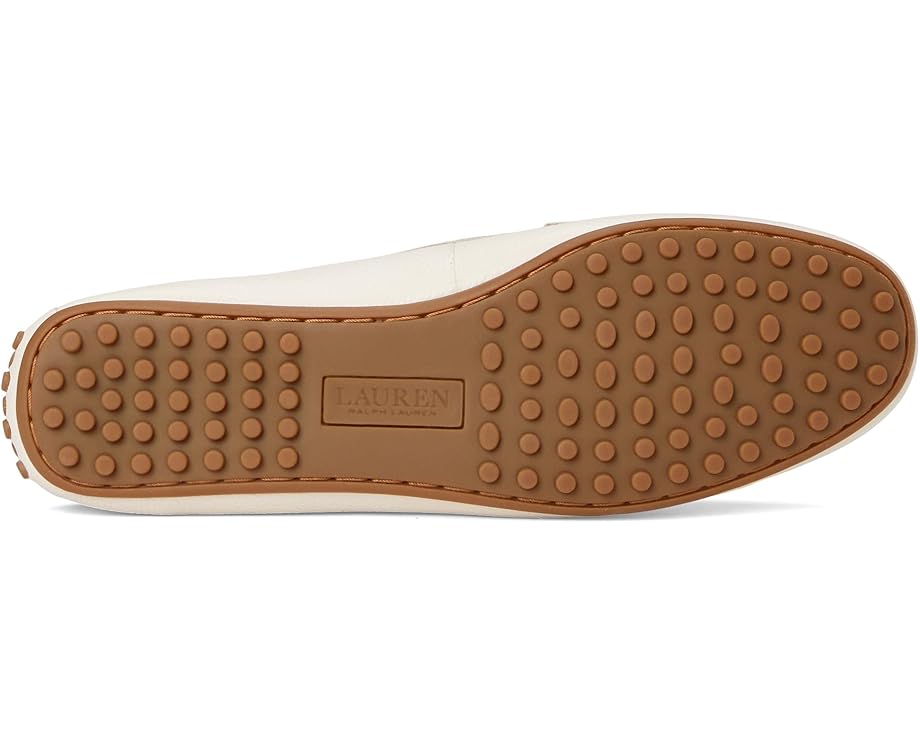 Лоферы Lauren Ralph Lauren Barnsbury Pebbled Leather Driver, цвет Soft White — фото 3