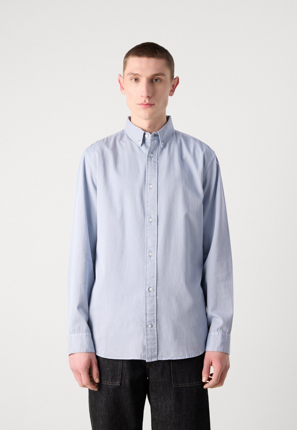 Рубашка GARMENT DYED SHIRT Calvin Klein, светло-голубой — фото 3