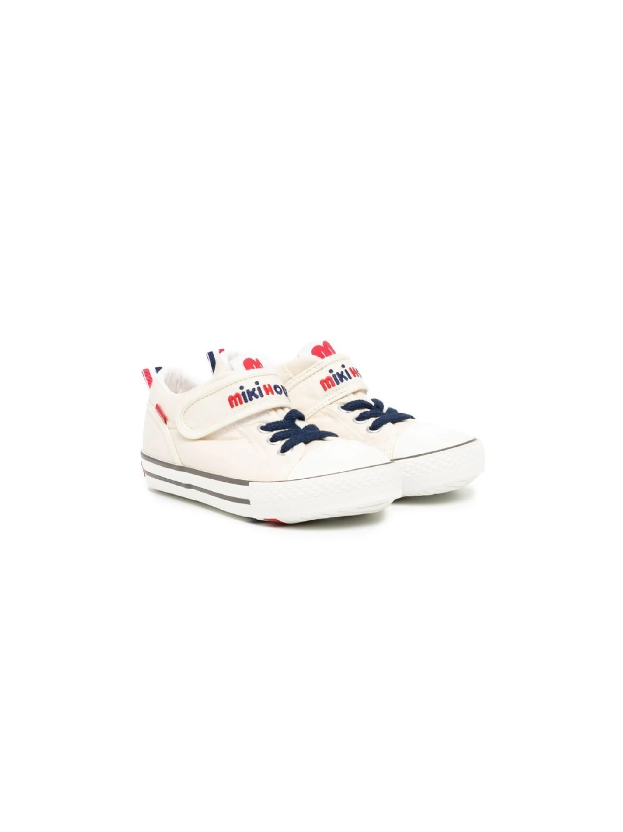 

Высокие кроссовки с вышитым логотипом Miki House, белый