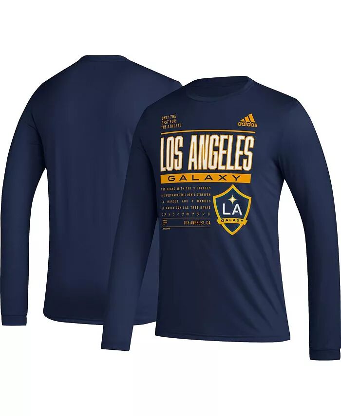 

Футболка мужская темно-синяя LA Galaxy Club DNA с длинным рукавом adidas