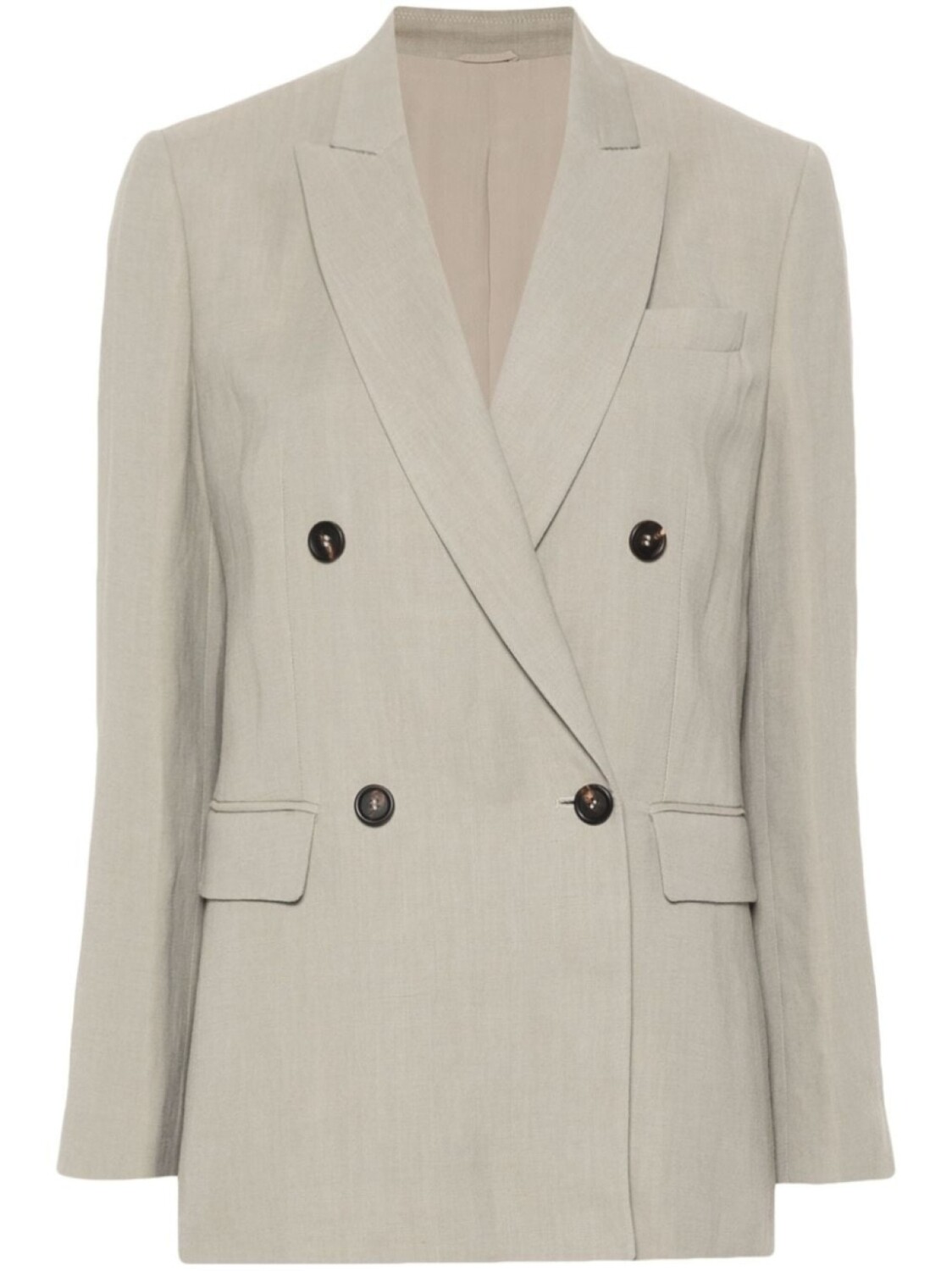 

Brunello Cucinelli двубортный блейзер, зеленый