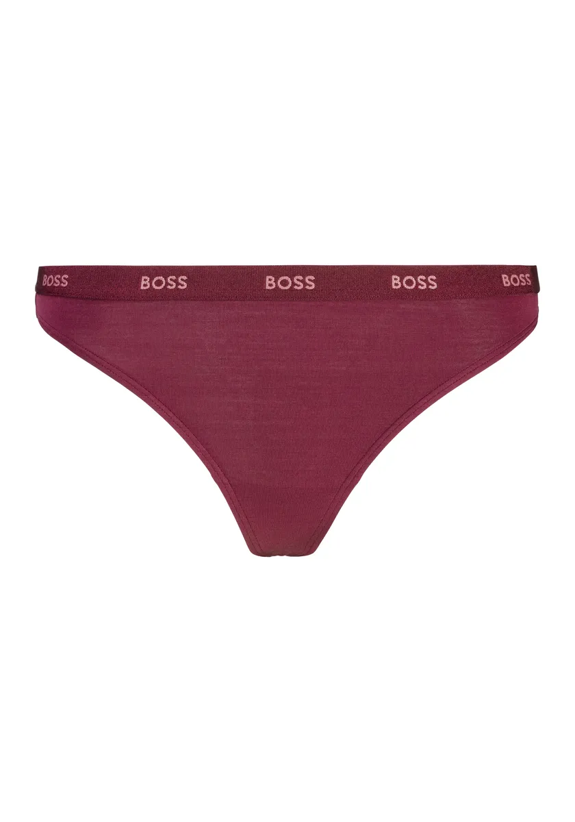 

Трусики BOSS "THONG CI", с надписью логотипа BOSS на поясе, фиолетовый