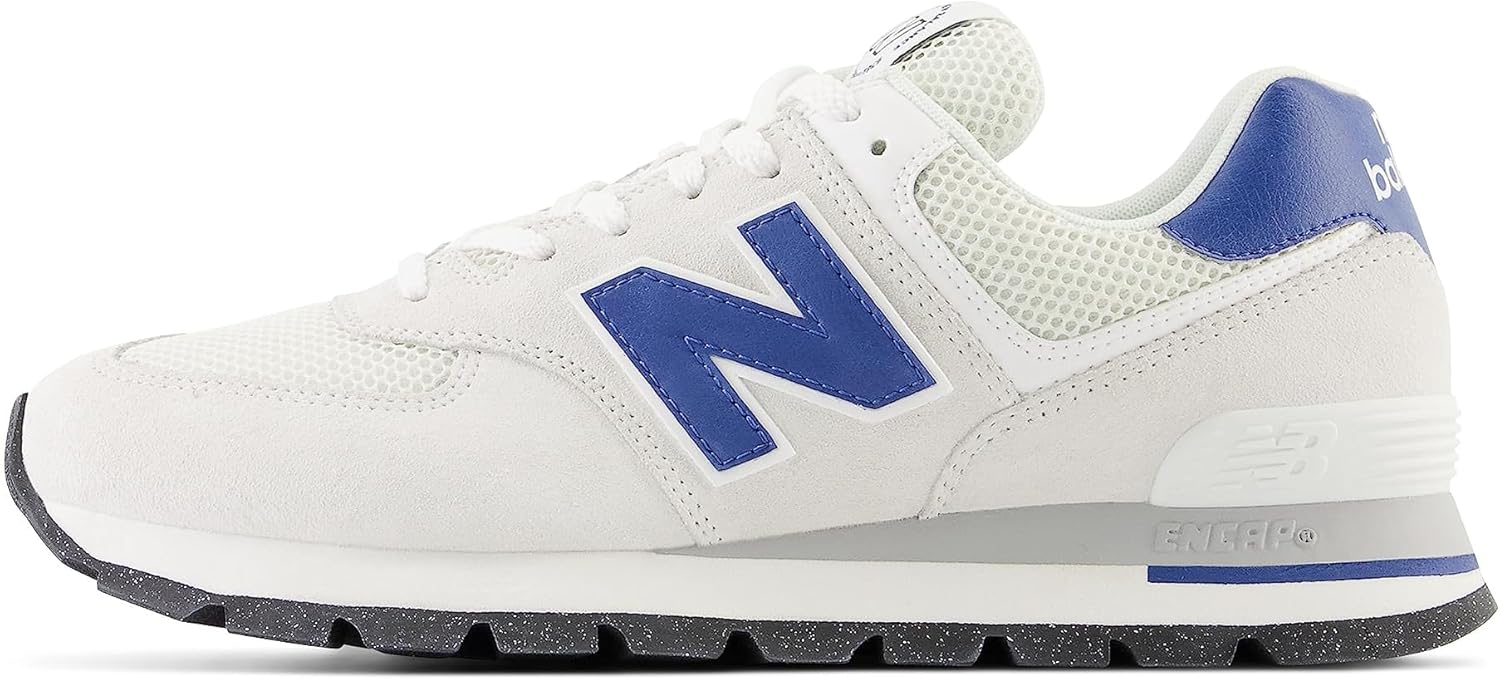New Balance Man Мужские кроссовки 574d Rugged, White/Royal Blue — фото 4