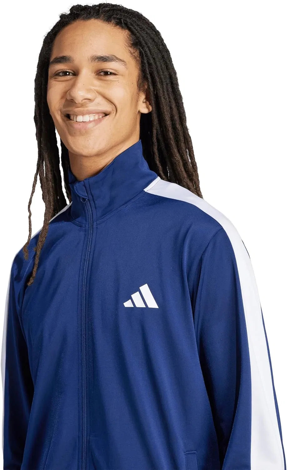 Куртка спортивная Colorblock, adidas, темно-синий/белый — фото 4