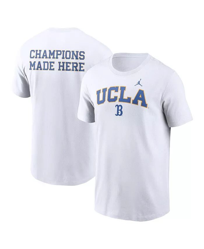 

Мужская белая футболка UCLA Bruins Blitz 2-Hit Jordan