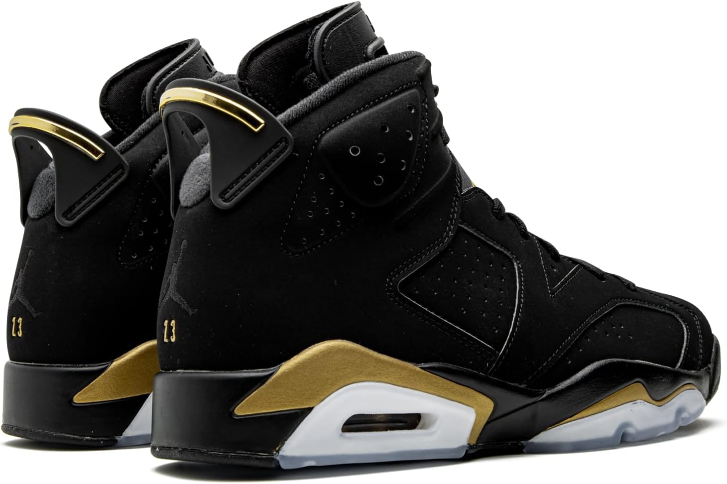 Мужские кроссовки Nike Air Jordan 6 Retro, черный/золотой — фото 3
