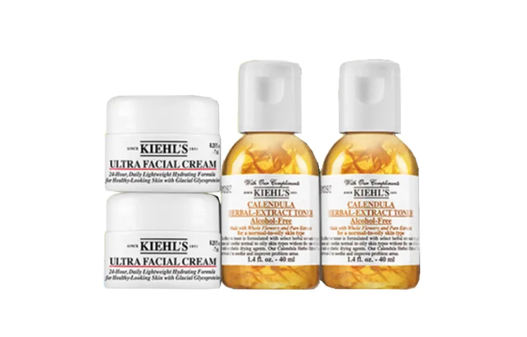 Kiehl's Набор пробников увлажняющего крема с календулой 7 мл*2+40 мл*2, Two-Piece Set: 40ml Geranium Water+14ml High Moisturizing Cream — фото 2
