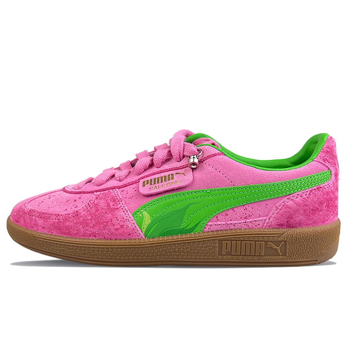 

Кроссовки Puma Palermo Skateboarding Shoes Unisex Low-top Green, цвет Pink Moon/Nori/Magnet