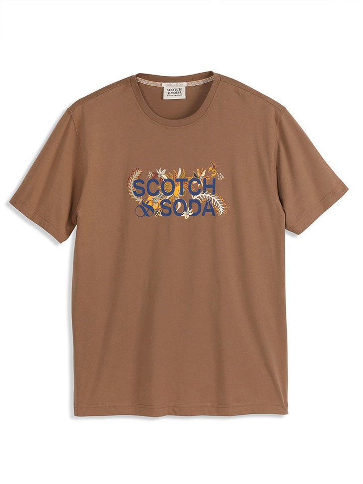 

Футболка Scotch & Soda, светло-коричневый