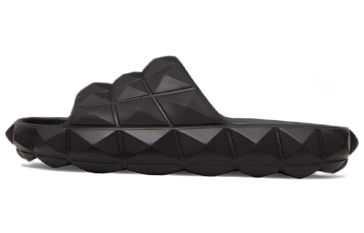 Сандалии-шлепанцы с римскими заклепками Turtle Slide, черные, женские Valentino, Original Shoe Box Included