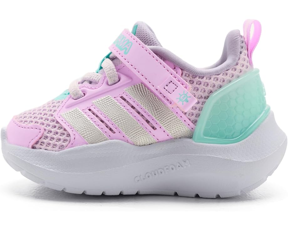 Детские кроссовки Adidas Lightorama Runner Elastic Lace Adidas Kids, Ice Lavender/Silver Metallic/Flash Aqua — фото 4