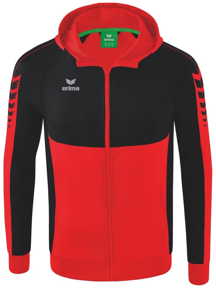 

Спортивная куртка Six Wings Trainingsjacke Mit Kapuze erima, красный