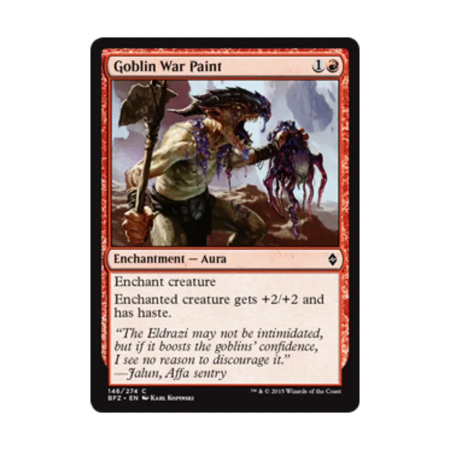

CCG Боевая краска гоблинов (С) (фольга), MTG - Battle for Zendikar