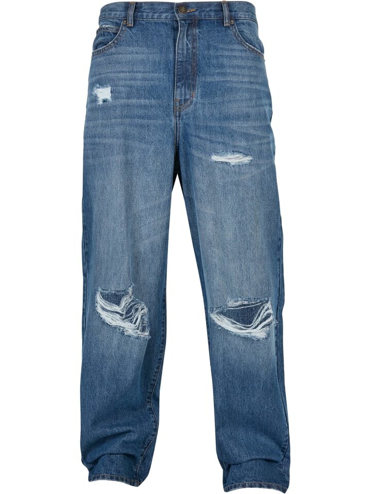 

Джинсы Urban Classics, цвет mid deepblue destroyed washed