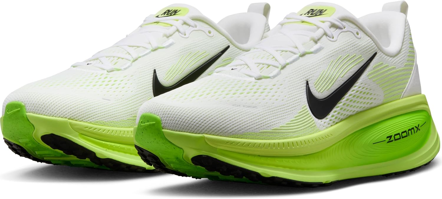 Мужские кроссовки Nike Vomero 18, белый/черный/зеленый — фото 2