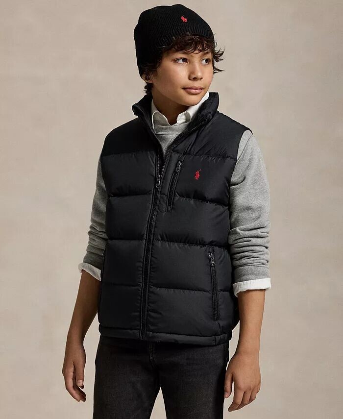 

Пуховик с рипстопом для больших мальчиков Polo Ralph Lauren, синий